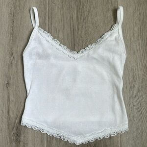 Hollister White Lace Cami Top
